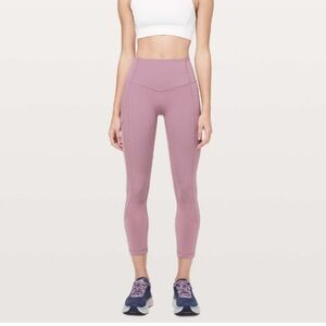 Lululemon All The Right Places Crop II Leggings size 4, 23" Color: Figue